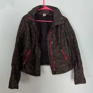 We the Free cheetah military style jacket